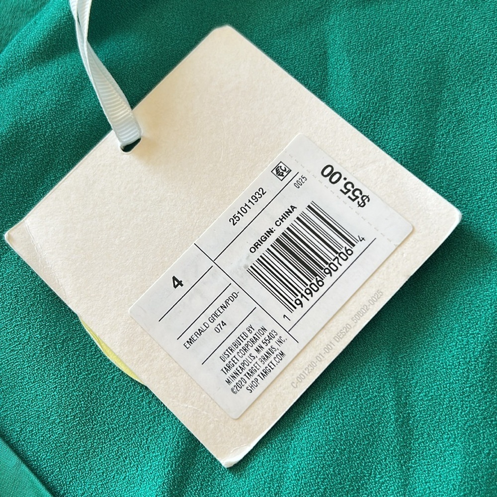 NWT Cushnie X Target Emerald Green Wrap Dress Size 4 - Picture 6 of 14
